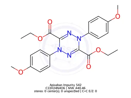 Chemical structure of Apixaban Impurity 542