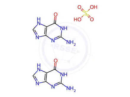 Chemical structure of Guanine Sulphate