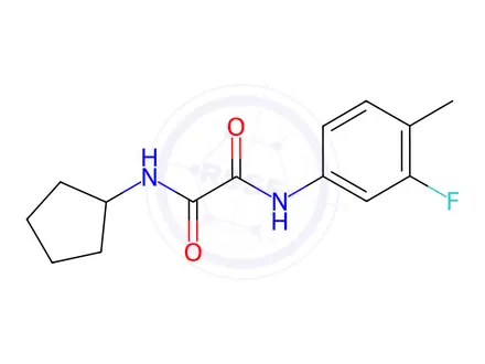 Chemical structure of N1-Cyclopentyl-N2-(3-fluoro-4-methylphenyl)oxalamide