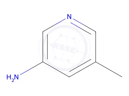 Chemical structure of 3-Amino-5-Methylpyridine