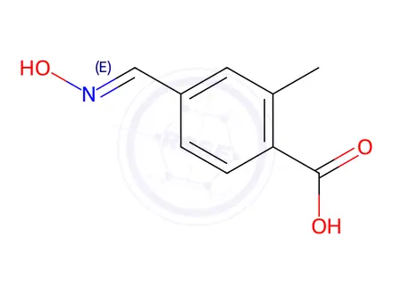 Chemical structure of (4-(hydroxyimino)methyl)-2-methylbenzoic acid