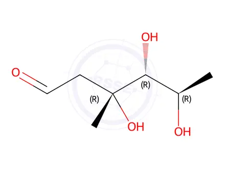 Chemical structure of 2,6-Dideoxy-3-methyl-D-xylo-hexose