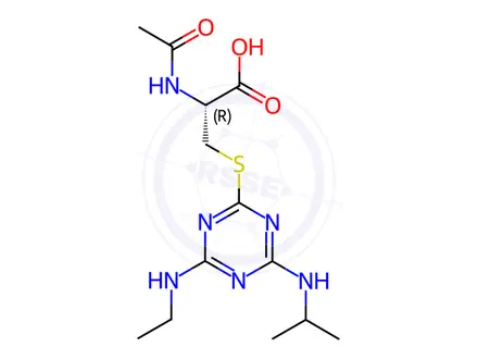 Chemical structure of Atrazine mercapturate