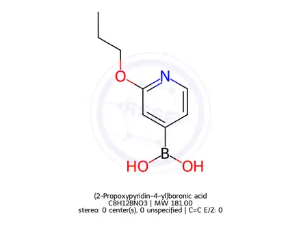 Chemical structure of (2-Propoxypyridin-4-yl)boronic acid