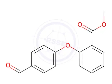 Chemical structure of 2-(4-Formylphenoxy)benzoic Acid Methyl Ester