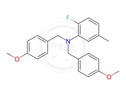 Chemical structure of 2-Fluoro-N,N-bis(4-methoxybenzyl)-5-methylaniline