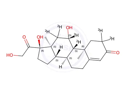 Chemical structure of Hydrocortisone D6