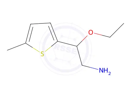 Chemical structure of 2-Ethoxy-2-(5-methylthiophen-2-yl)ethan-1-amine