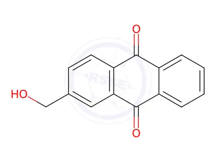 Chemical structure of 2-(Hydroxymethyl)anthraquinone