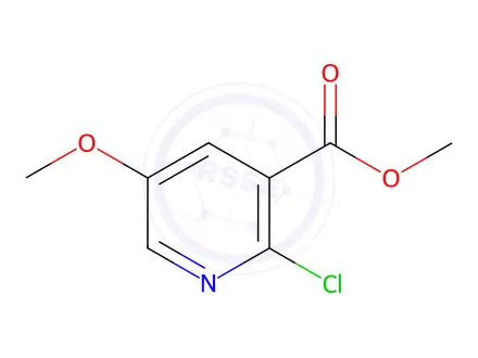 Chemical structure of Methyl 2-chloro-5-methoxypyridine-3-carboxylate