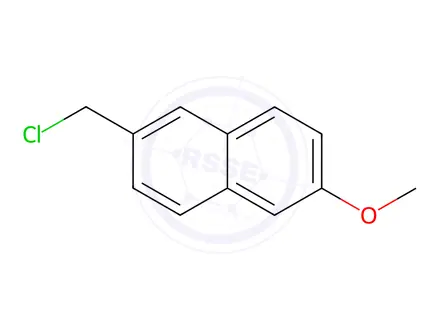 Chemical structure of 2-(Chloromethyl)-6-methoxynaphthalene