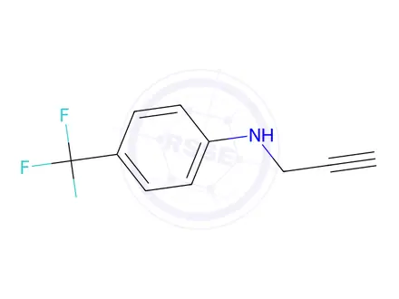 Chemical structure of N-2-Propyn-1-yl-4-(trifluoromethyl)benzenamine