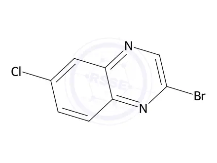 Chemical structure of 2-Bromo-6-chloroquinoxaline