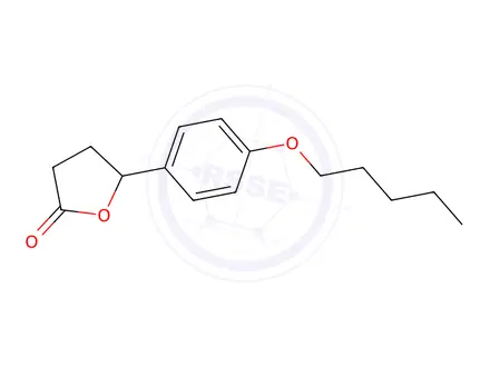 Chemical structure of 5-(4-(Pentyloxy)phenyl)dihydrofuran-2(3H)-one