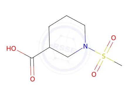 Chemical structure of 1-Methanesulfonyl-piperidine-3-carboxylic acid