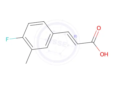 Chemical structure of (E)-3-(4-fluoro-3-methylphenyl)acrylic acid