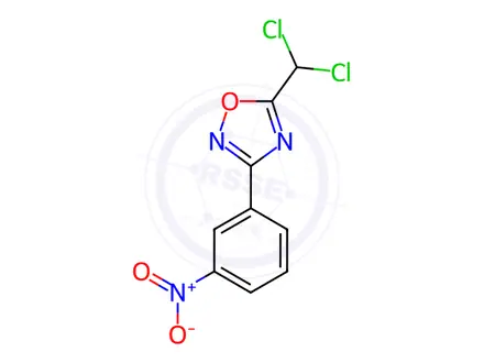 Chemical structure of 5-(Dichloromethyl)-3-(3-nitrophenyl)-1,2,4-oxadiazole