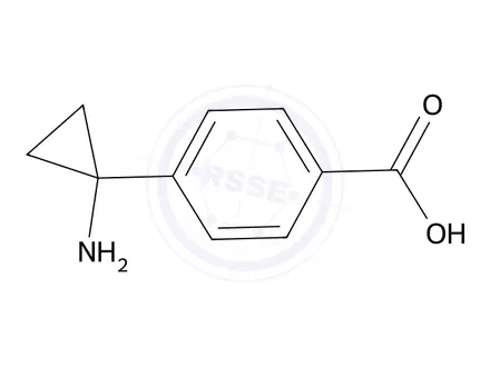 Chemical structure of 4-(1-Aminocyclopropyl)benzoic acid