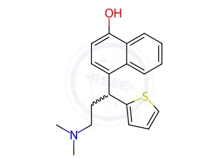 Chemical structure of Duloxetine Hydrochloride Impurity 57 Monomer