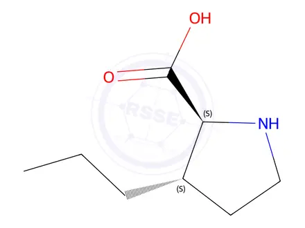 Chemical structure of 3-propylproline