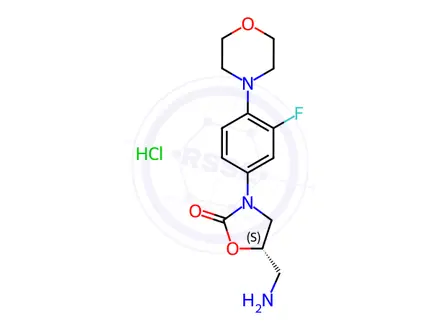 Chemical structure of Deacetyl Linezolid Hydrochloride