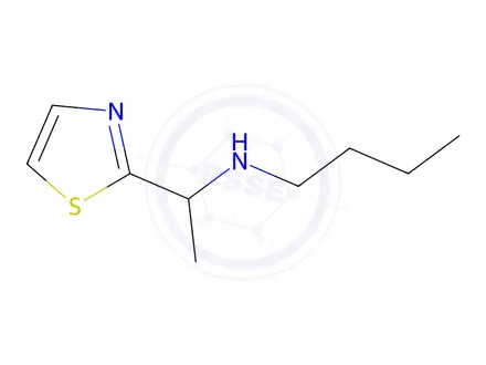 Chemical structure of n-(1-(Thiazol-2-yl)ethyl)butan-1-amine