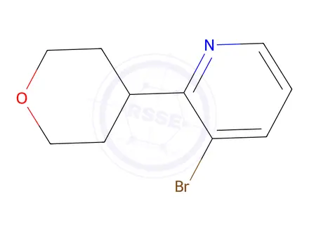 Chemical structure of 3-Bromo-2-(4-tetrahydropyranyl)pyridine