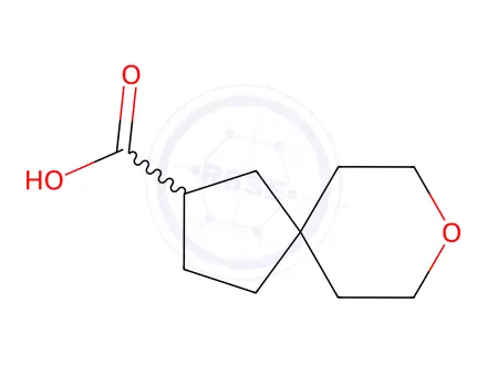 Chemical structure of 8-oxaspiro[4.5]decane-2-carboxylic acid