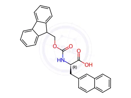 Chemical structure of Fmoc‐D-2-Nal‐OH