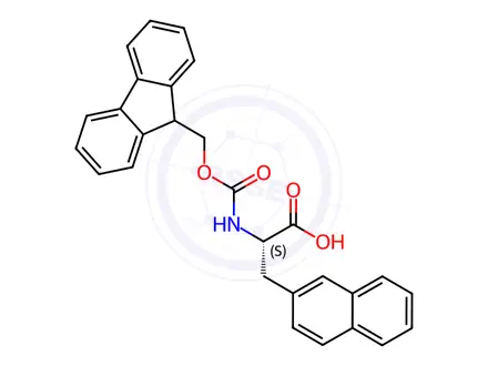 Chemical structure of Fmoc-2-Nal‐OH
