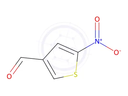 Chemical structure of 2-NITROTHIOPHENE-4-CARBOXALDEHYDE