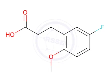 Chemical structure of 3-(5-Fluoro-2-methoxy-phenyl)-propionic acid