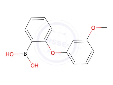 Chemical structure of (2-(3-Methoxyphenoxy)phenyl)boronic acid