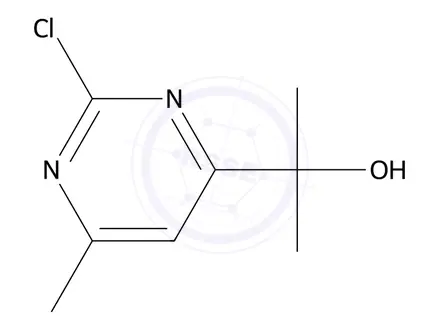 Chemical structure of 2-(2-Chloro-6-methylpyrimidin-4-yl)propan-2-ol