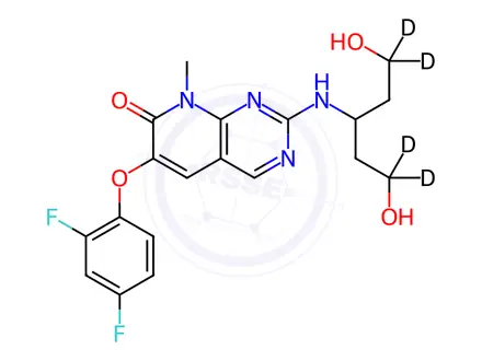 Chemical structure of Pamapimod-d4