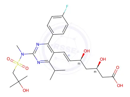 Chemical structure of Rosuvastatin Calcium Impurity A (EP)