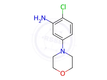 Chemical structure of 2-Chloro-5-(4-morpholinyl)aniline