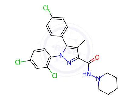 Chemical structure of Rimonabant