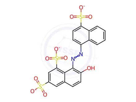 Chemical structure of Food red 7