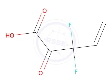 Chemical structure of 3,3-DIFLUORO-2-OXOPENT-4-ENOIC ACID