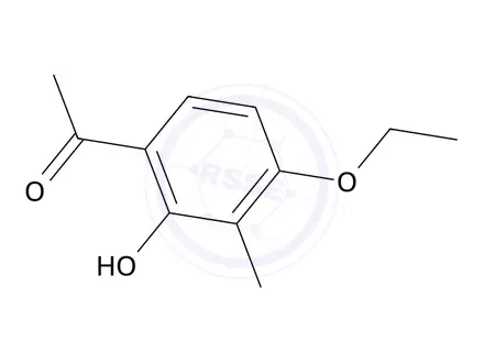 Chemical structure of 1-(4-Ethoxy-2-hydroxy-3-methylphenyl)ethan-1-one
