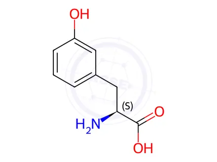 Chemical structure of 3-(3-Hydroxyphenyl)-DL-alanine