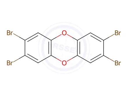 Chemical structure of 2,3,7,8-Tetrabromodibenzo-p-dioxin