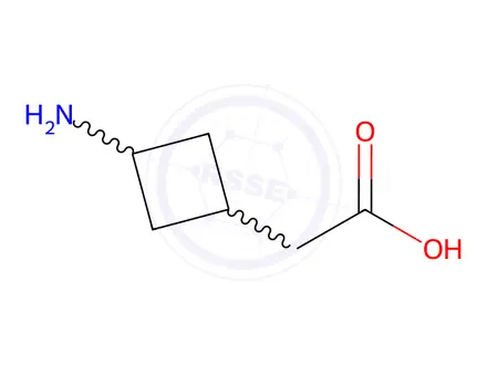 Chemical structure of 2-(3-aminocyclobutyl)acetic acid