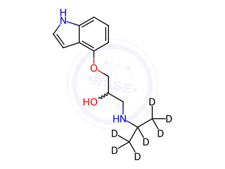 Chemical structure of Pindolol-[D7]