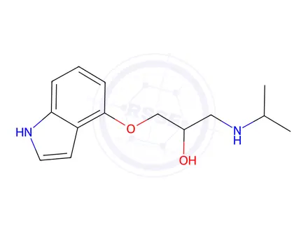 Chemical structure of Pindolol
