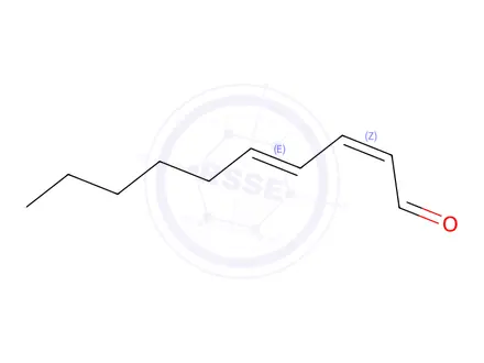 Chemical structure of (2Z,4E)-2,4-Decadienal
