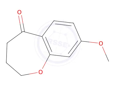 Chemical structure of 8-methoxy-2,3,4,5-tetrahydro-1-benzoxepin-5-one