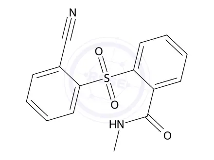 Chemical structure of 2-((2-Cyanophenyl)sulfonyl)-N-methylbenzamide