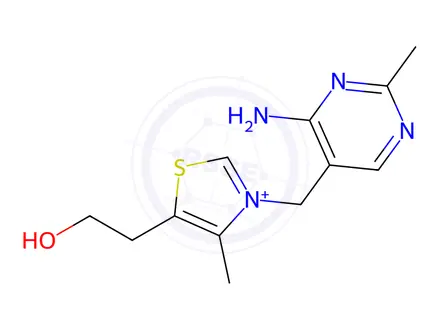 Chemical structure of Thiamine